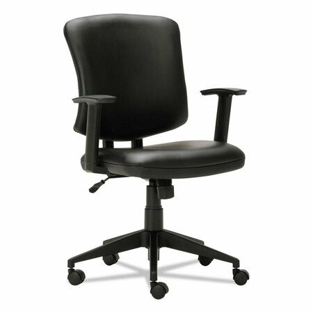 FINE-LINE AL  Leather Chair with Arms - Black FI3762241